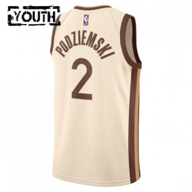 Dječji NBA Dres Golden State Warriors Brandin Podziemski Nike 2025-26 City Edition Bijela Swingman